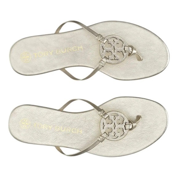 TORY BURCH Metallic Sandals - Picture 1 of 10